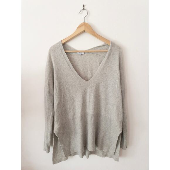Rails Giselle Wool Cashmere Blend Tunic Sweater Women's Size Small Heather Gray - Picture 2 of 7